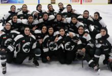 دختران تیم ملی هاکی روی یخ ایران روی ریل پیروزی